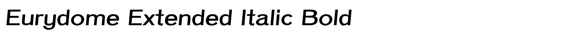 Eurydome Extended Italic Bold image